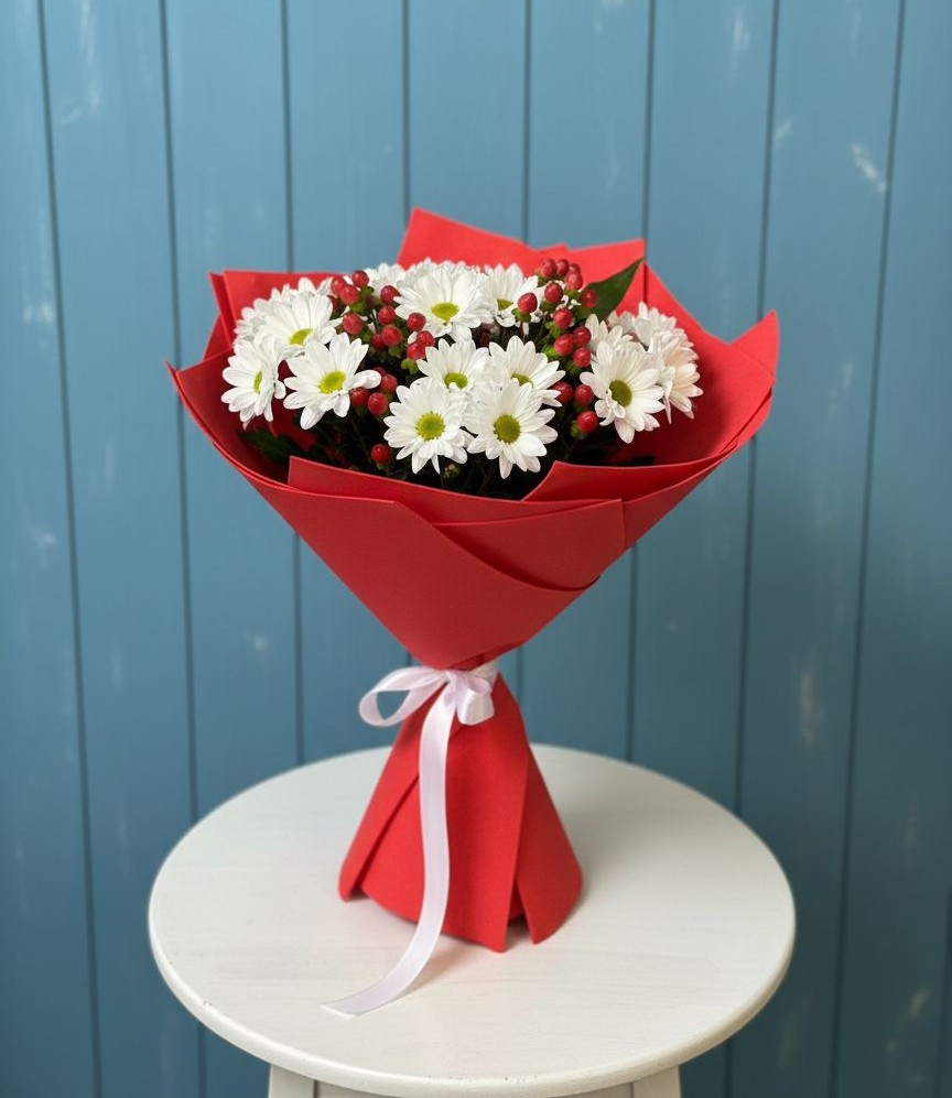 Букет цветов из: Хризантемы в Петровском Тамбовской области