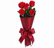 Букет 5 Красных роз Эдлесс Лав в Петровском Тамбовской области