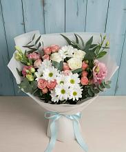 Букет цветов из:  Розы, Лизиантусы и Хризантемы #REPLACE_PRED# Петровском Тамбовской области