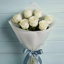 Букет 7 Белых роз Эдлесс Лав #REPLACE_PRED# Петровском Тамбовской области