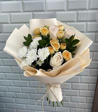 Букет цветов из:  Розы и Хризантемы в Петровском Тамбовской области