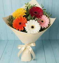 Букет цветов из:  Герберы #REPLACE_PRED# Петровском Тамбовской области