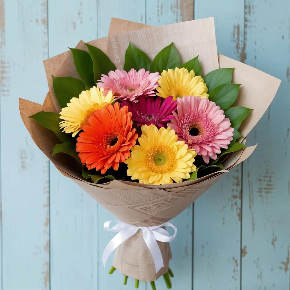 Букет цветов из: Герберы в Петровском Тамбовской области