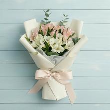 Букет цветов из:  Альстромерии #REPLACE_PRED# Петровском Тамбовской области
