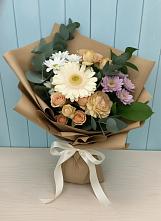 Букет цветов из:  Герберы и Хризантемы в Петровском Тамбовской области