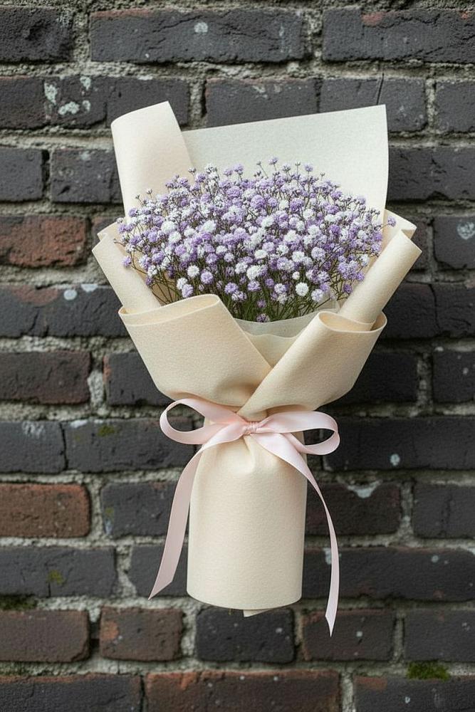 Букет цветов из: Гипсофила в Петровском Тамбовской области