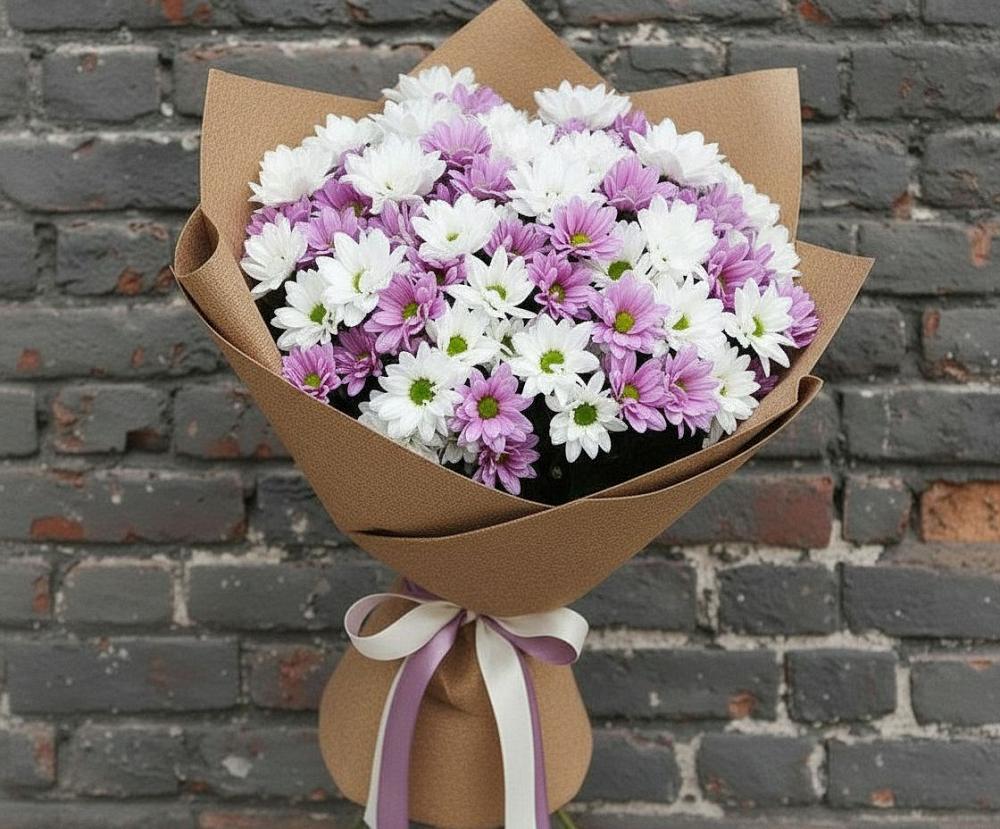 Букет цветов из: Хризантемы в Петровском Тамбовской области