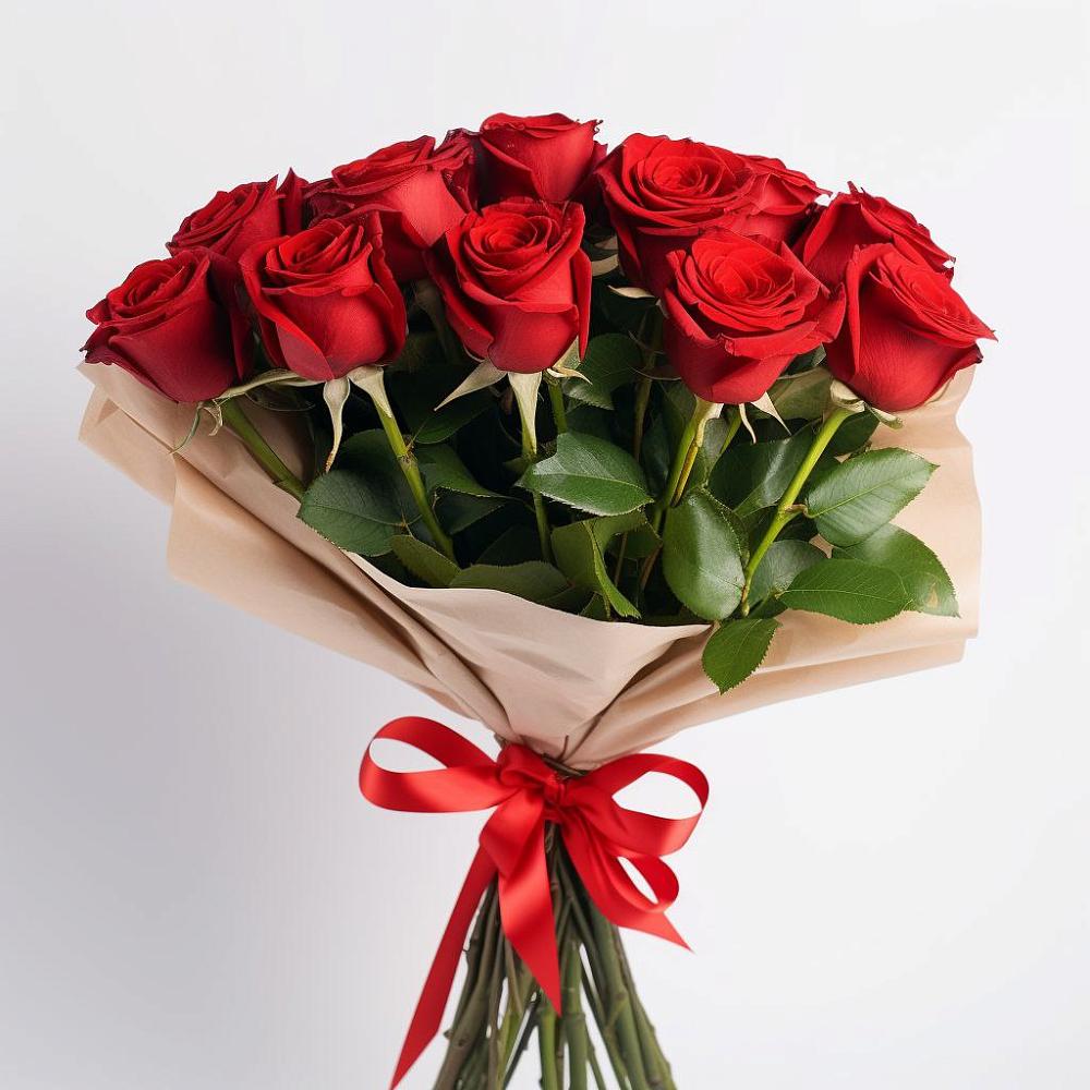 Букет 11 Красных роз Эдлесс Лав в Петровском Тамбовской области