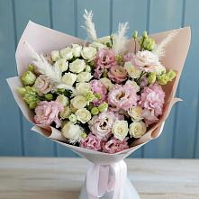 Букет цветов из:  Альстромерии и Розы в Петровском Тамбовской области